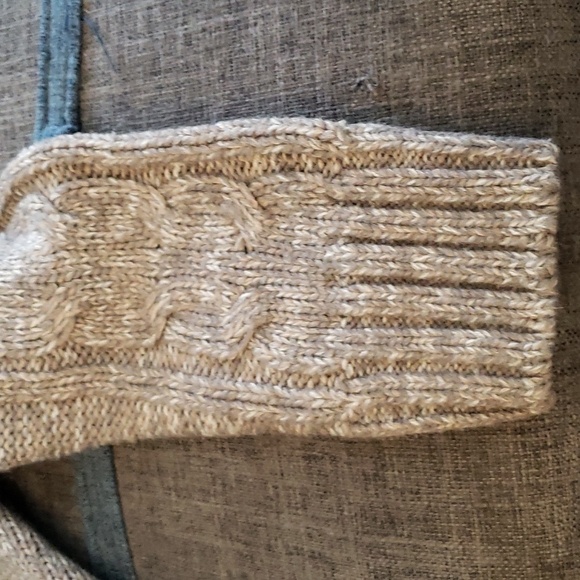 Amongst Others Marled Gray Mock Neck Henley Button Front Pullover Sweater SZ S - Picture 6 of 9